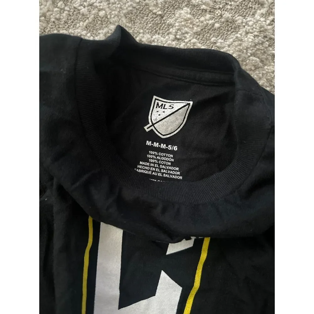 Columbus SC Soccer kids Black t shirt NWT 5/6 Athletic‎ Sporty - Picture 2 of 3